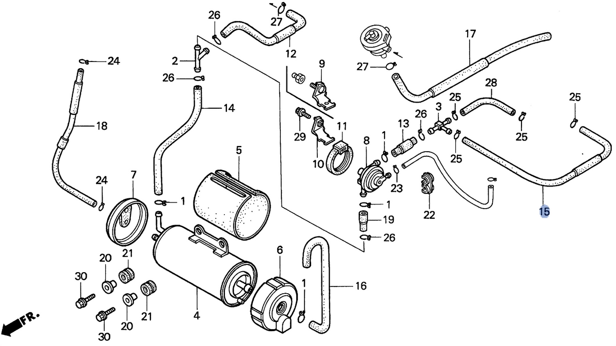 Honda OEM part 17463-MAH-790