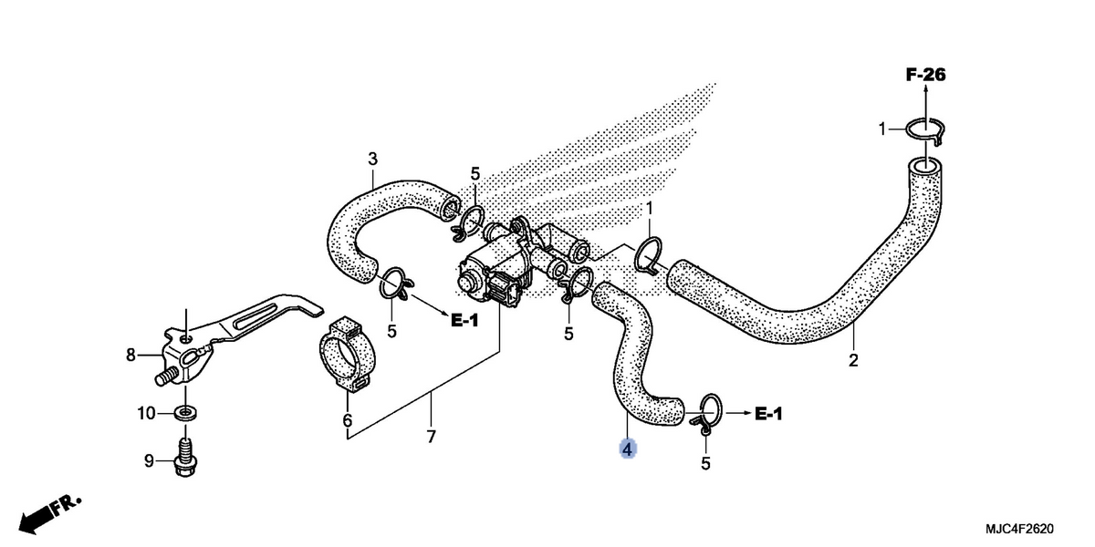 Honda OEM part 17463-MJC-A00