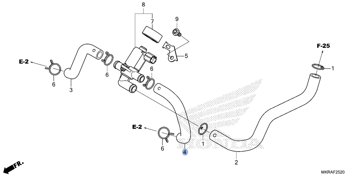 Honda OEM part 17463-MKR-D10