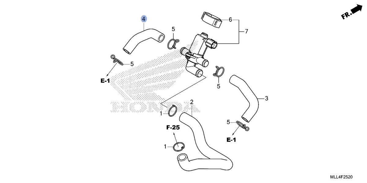 Honda OEM part 17463-MLL-D00