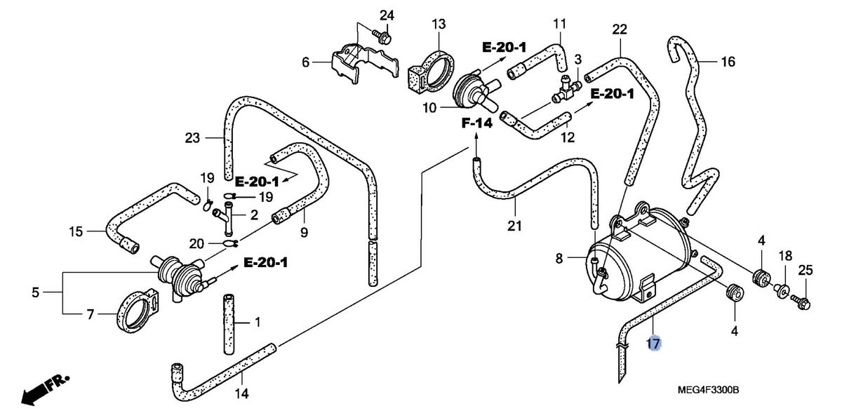Honda OEM part 17465-MEG-770