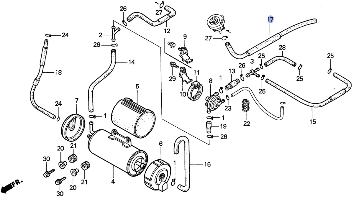 Honda OEM part 17466-MAH-790