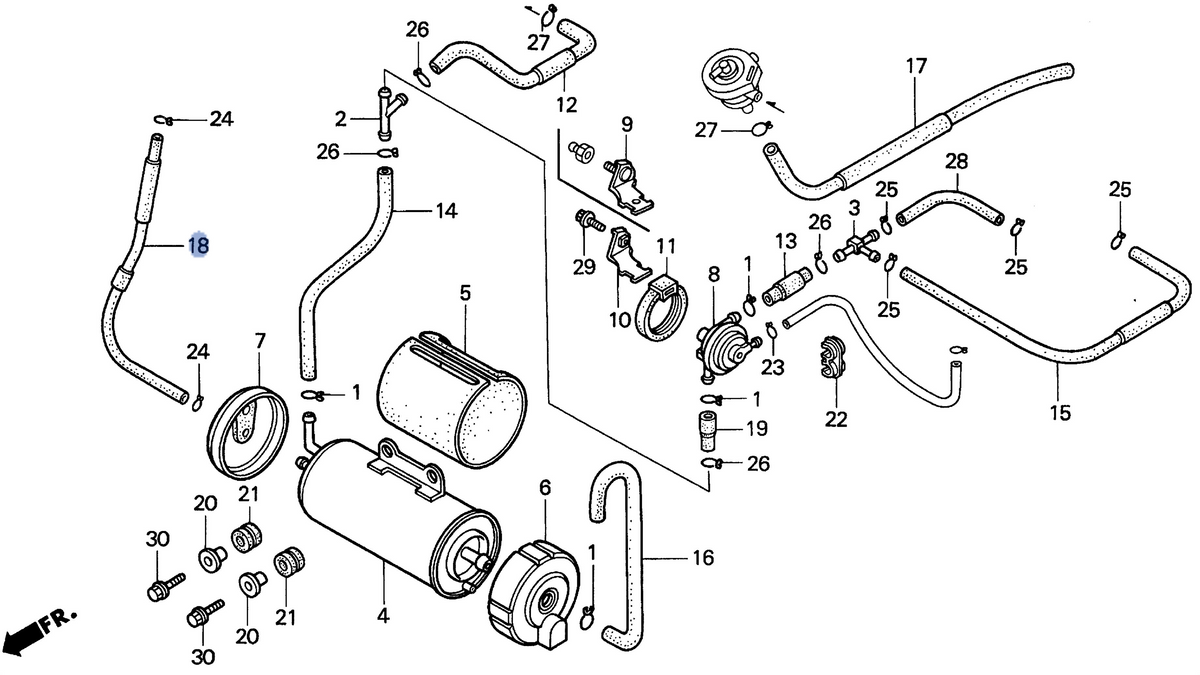Honda OEM part 17467-MAA-L00
