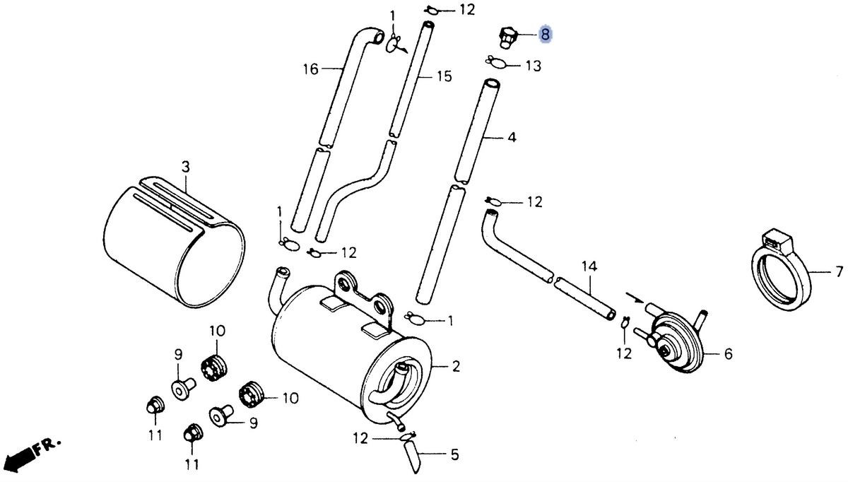 Honda OEM part 17467-ME9-750