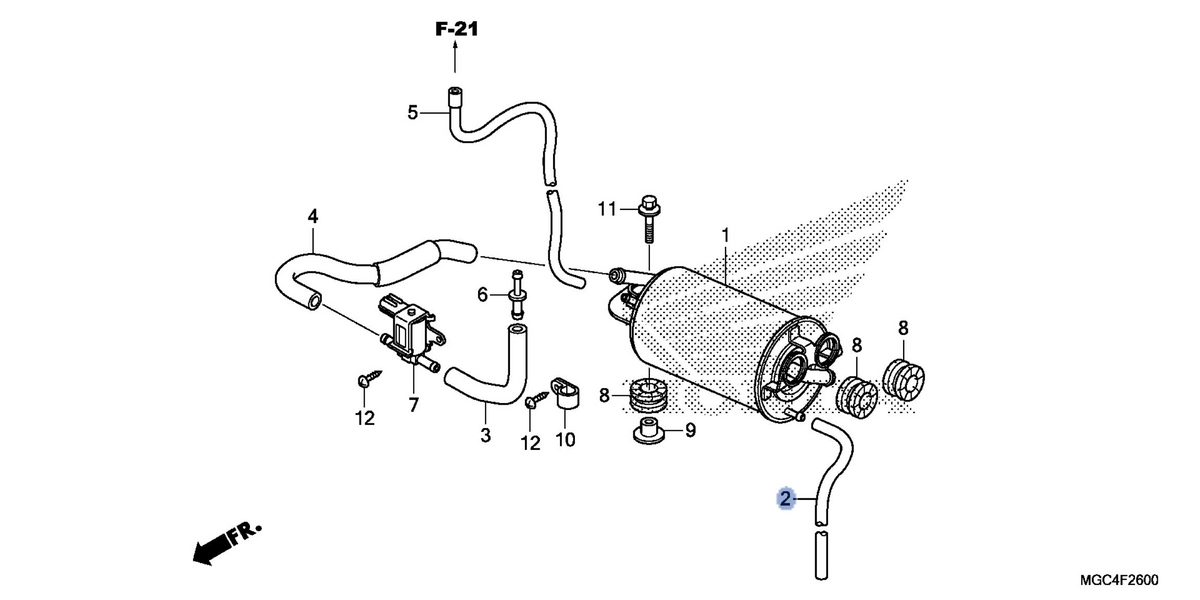 Honda OEM part 17470-MGC-A20