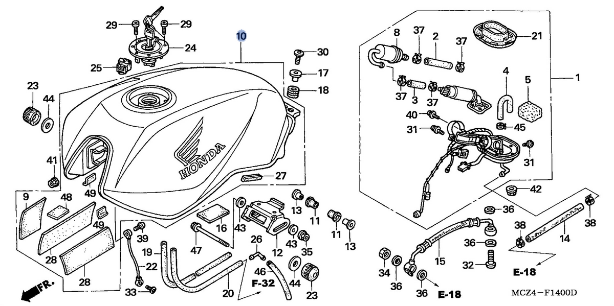 Honda OEM part 17500-MCZ-A30ZA