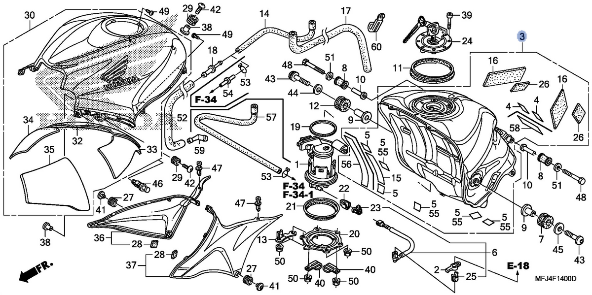 Honda OEM part 17500-MFJ-D10