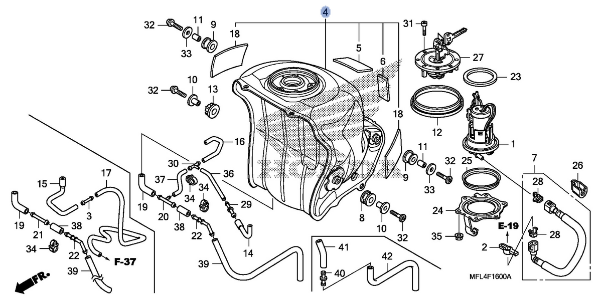 Honda OEM part 17500-MFL-000