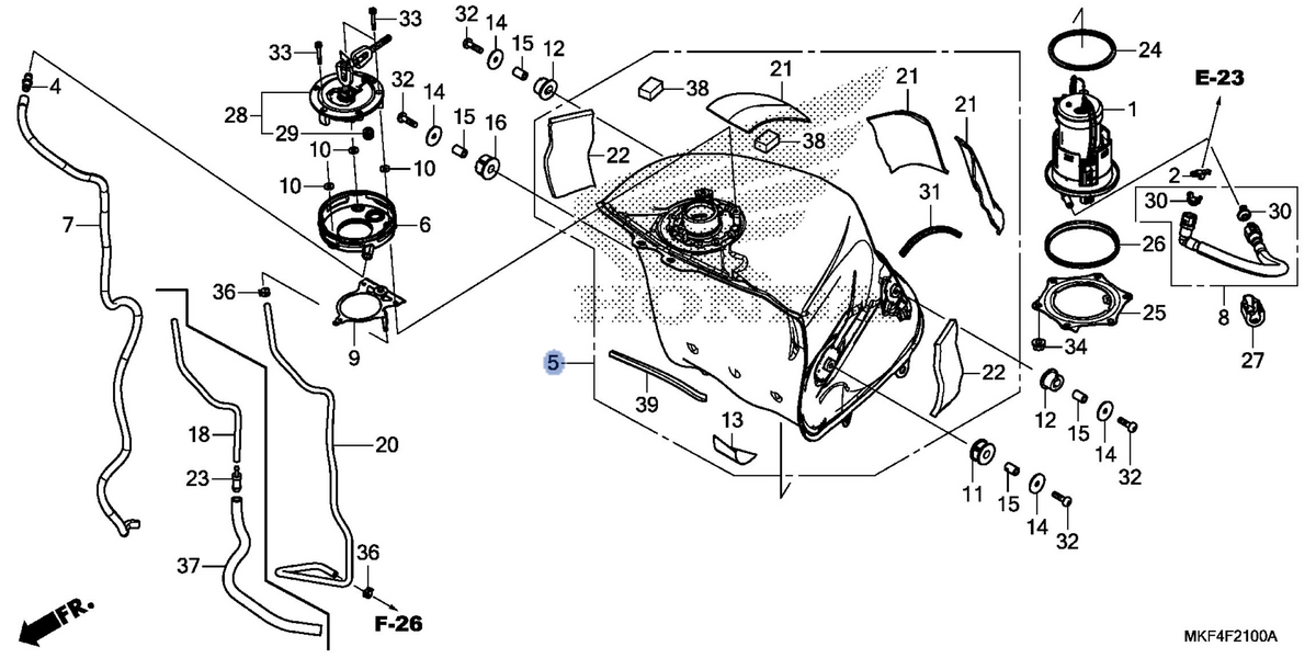 Honda OEM part 17500-MKF-D40