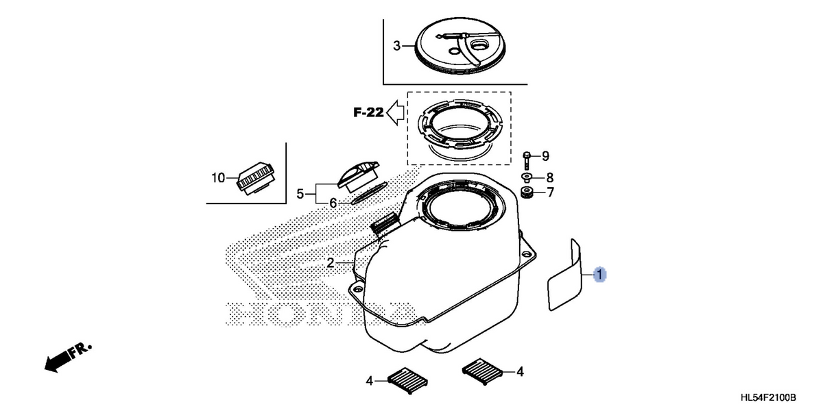 Honda OEM part 17501-HL5-A00
