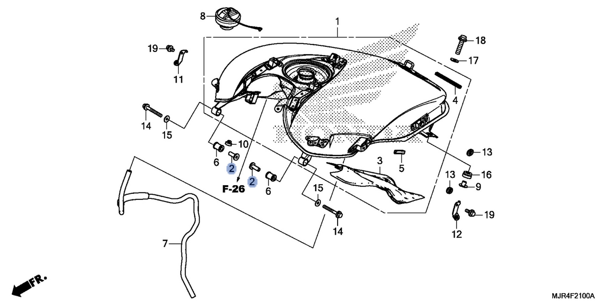 Honda OEM part 17501-MJR-670