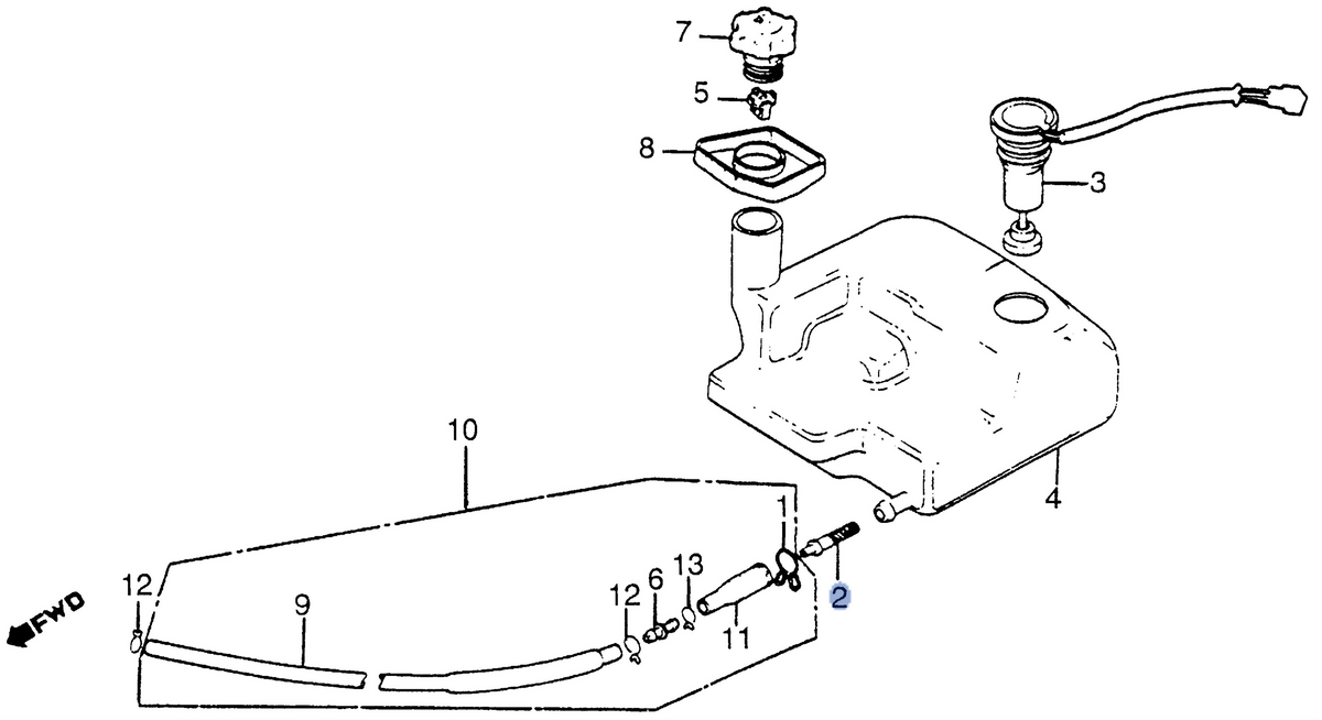 Honda OEM part 17502-187-000