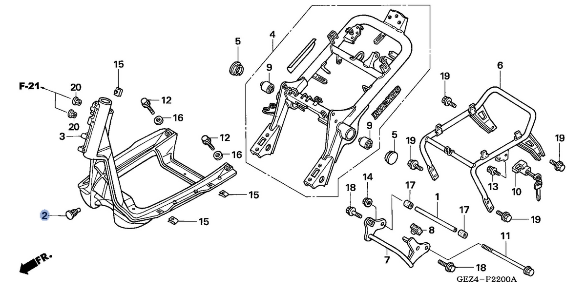 Honda OEM part 17502-GAA-000