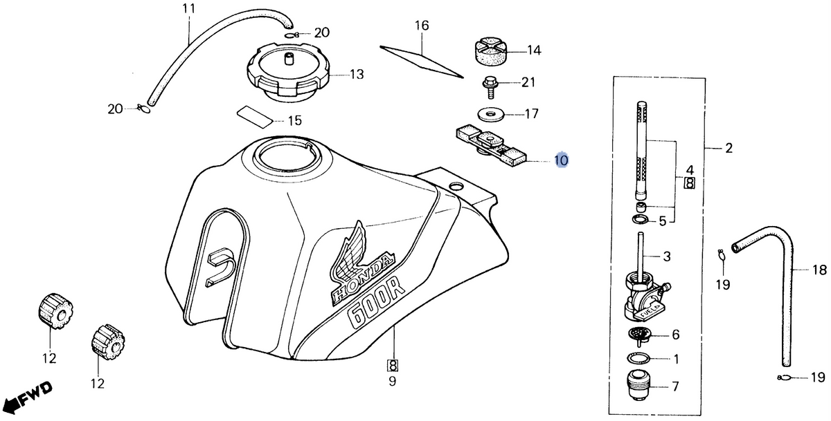 Honda OEM part 17503-KG0-000