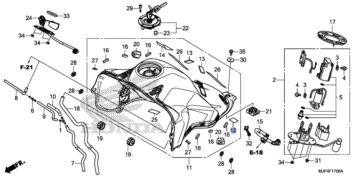Honda OEM part 17503-MBT-D50