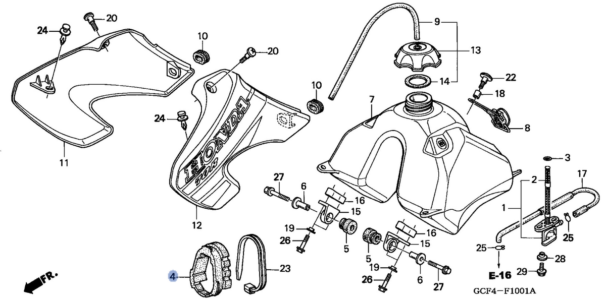 Honda OEM part 17504-GCF-680