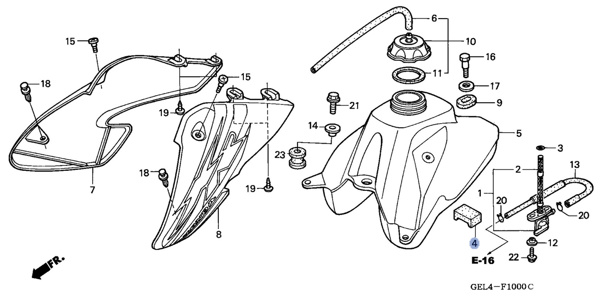 Honda OEM part 17504-GEL-700