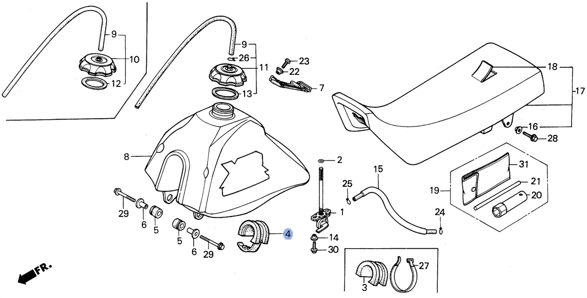 Honda OEM part 17504-GN1-770