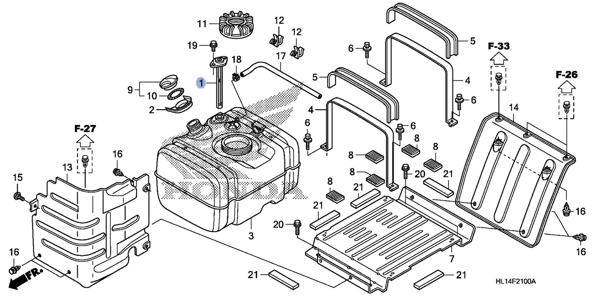 Honda OEM part 17504-HL1-A01