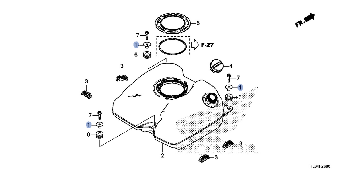 Honda OEM part 17505-HL6-A00