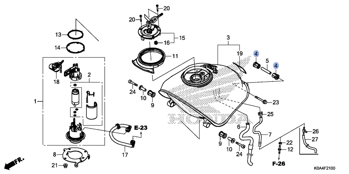 Honda OEM part 17506-K94-T00