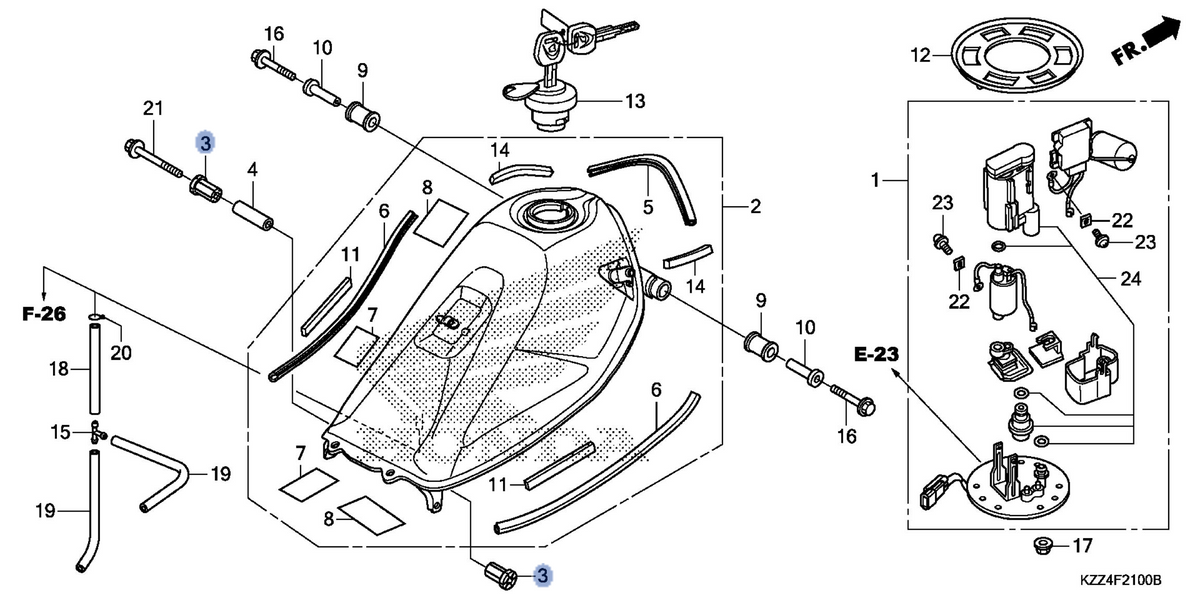 Honda OEM part 17506-KZZ-900