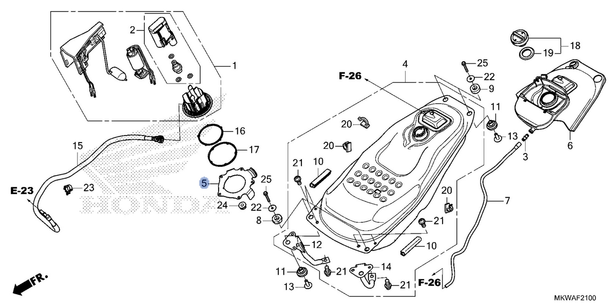 Honda OEM part 17506-MKT-D00