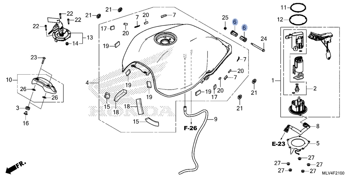 Honda OEM part 17506-MLV-J00