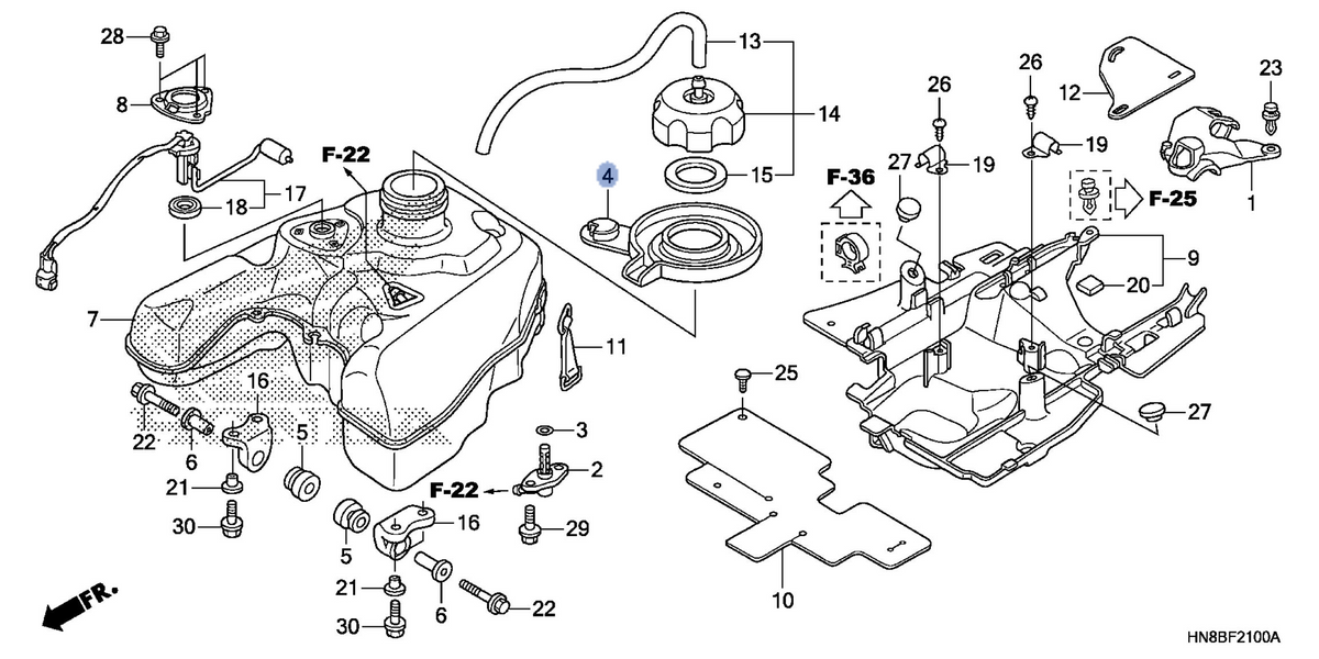 Honda OEM part 17507-HN8-A60
