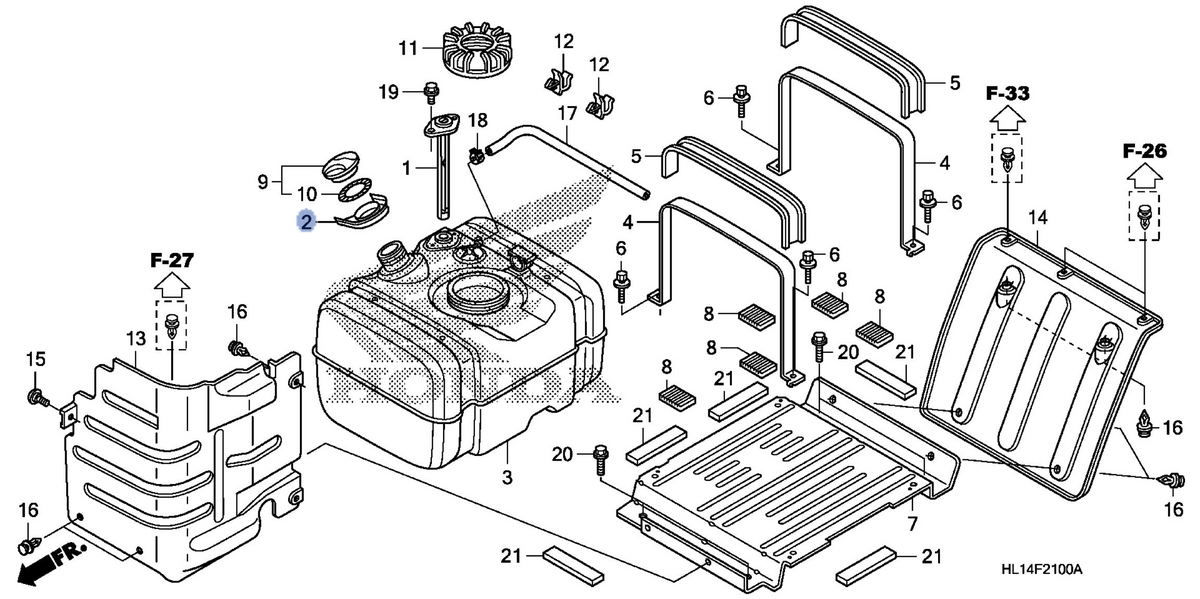 Honda OEM part 17507-HP5-600