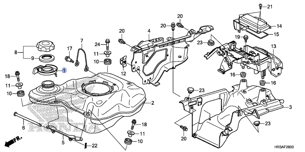 Honda OEM part 17507-HR3-A20
