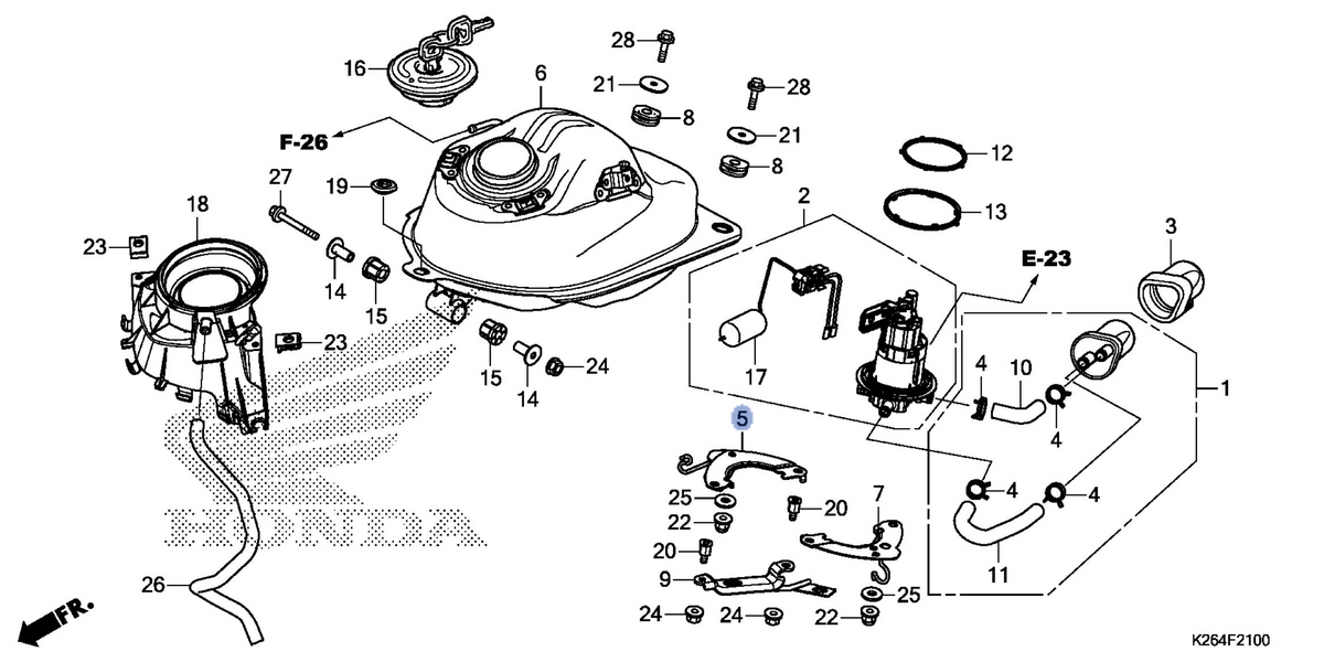 Honda OEM part 17507-K26-900