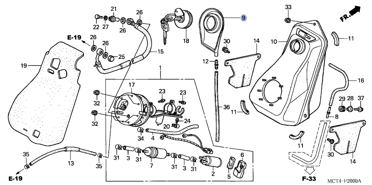 Honda OEM part 17507-MCT-010