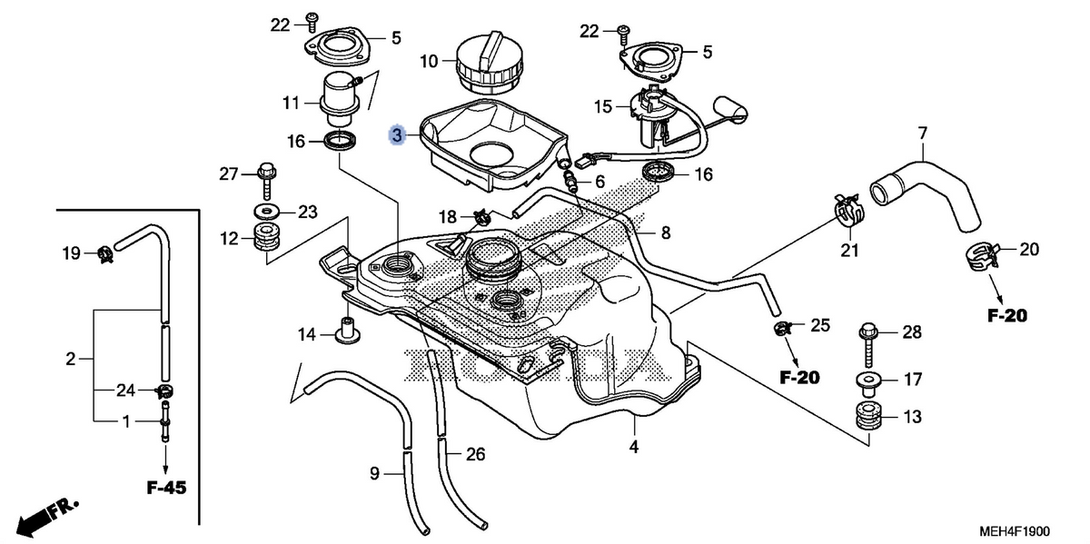 Honda OEM part 17507-MEH-000