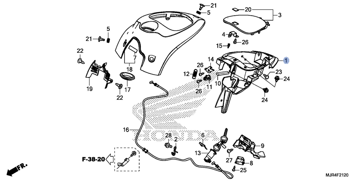 Honda OEM part 17507-MJR-670