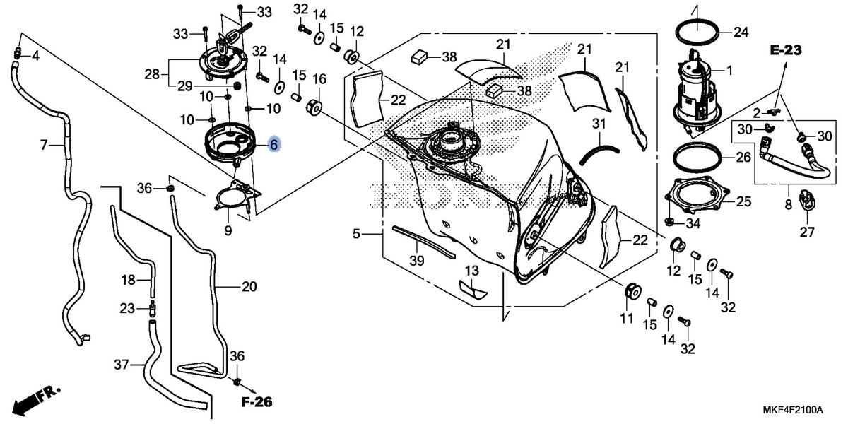 Honda OEM part 17507-MKF-D40