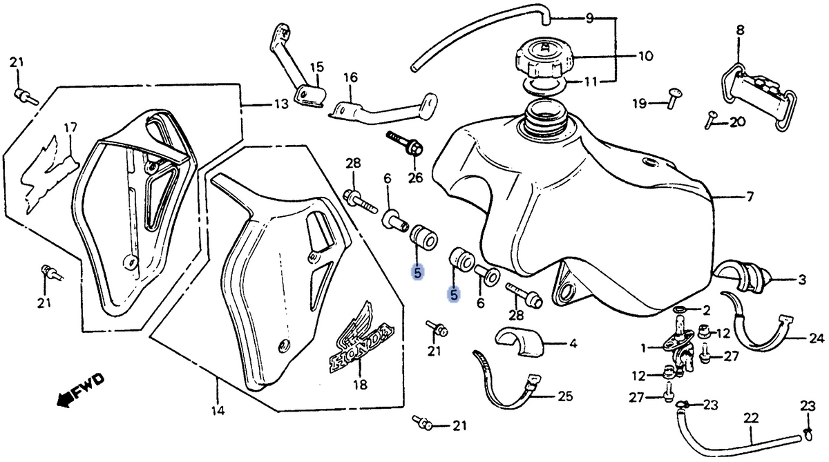 Honda OEM part 17508-KA3-710