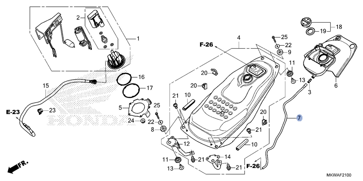 Honda OEM part 17508-MKW-D00
