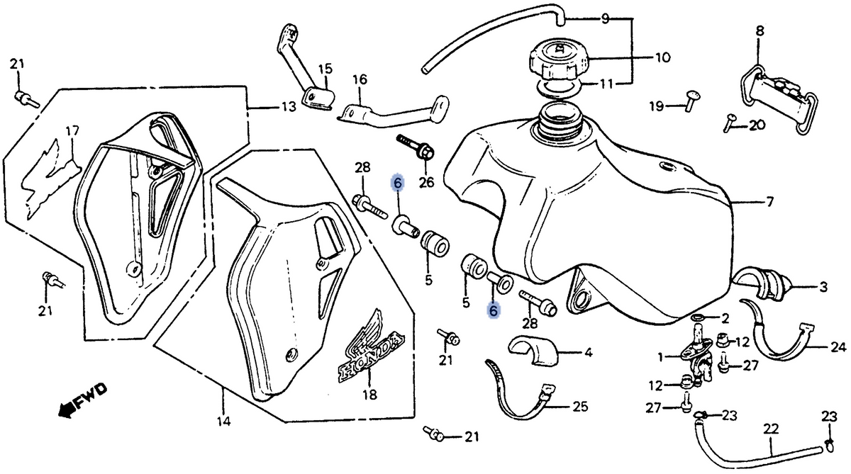Honda OEM part 17509-KA3-710