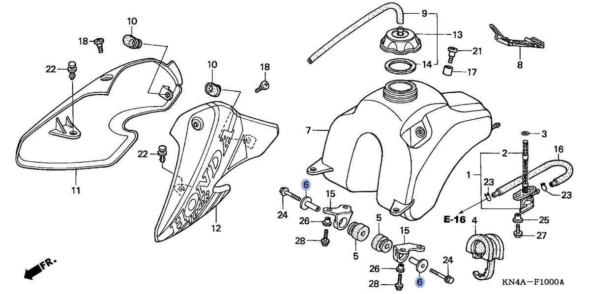Honda OEM part 17509-KN4-A60
