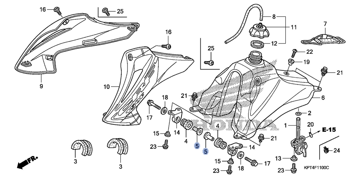 Honda OEM part 17509-KPS-900