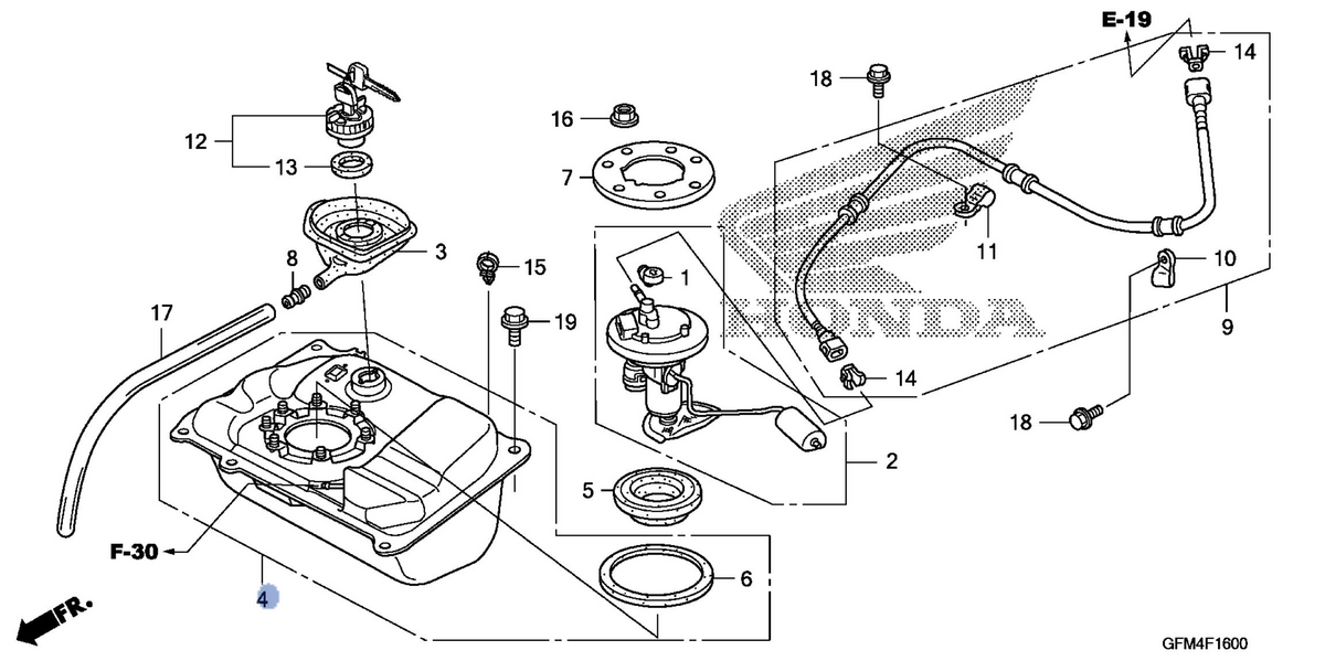 Honda OEM part 17510-GFM-K00