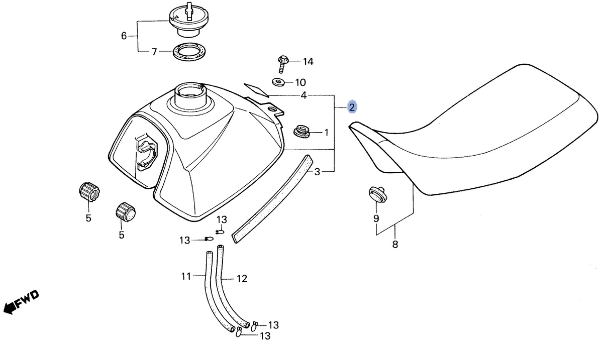 Honda OEM part 17510-HB2-770ZA