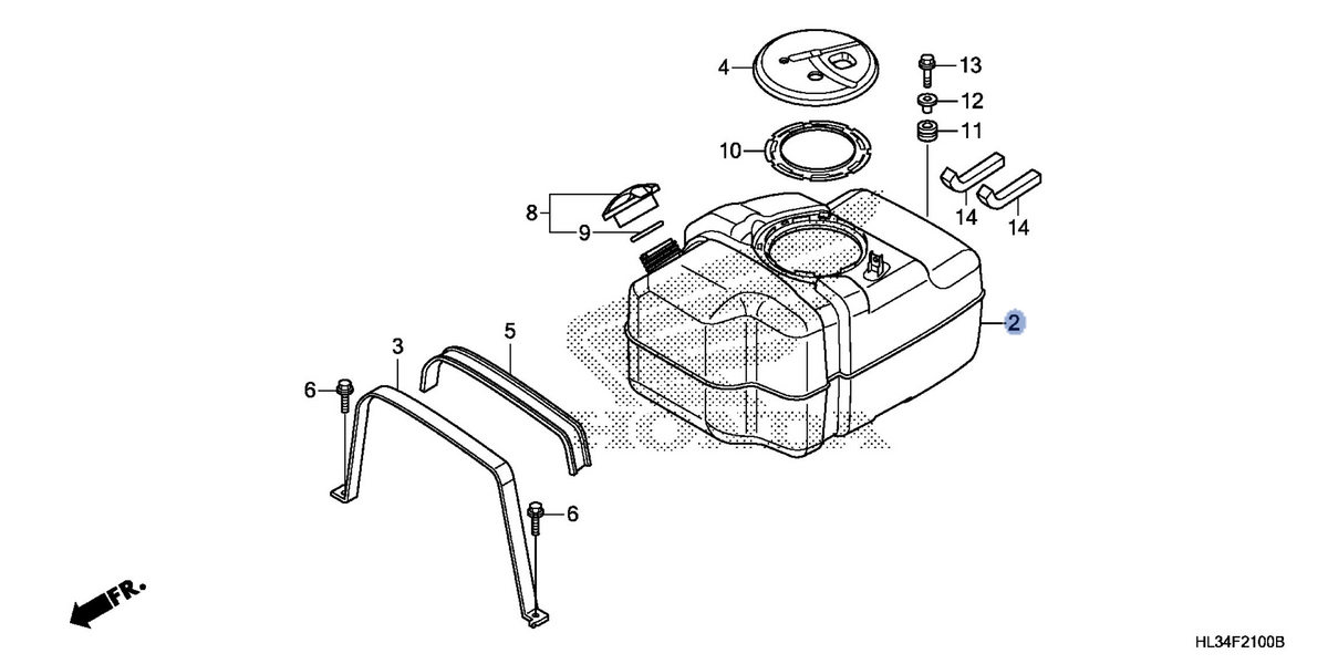 Honda OEM part 17510-HL3-A00