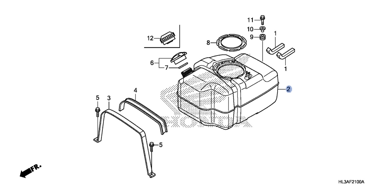 Honda OEM part 17510-HL3-G00