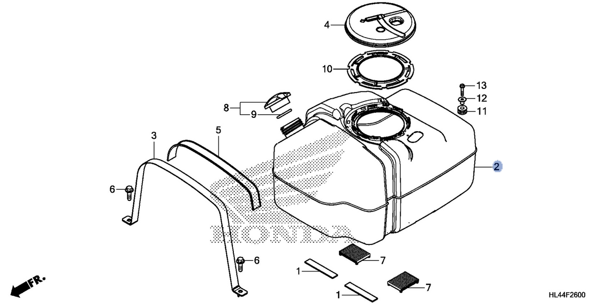 Honda OEM part 17510-HL4-A00