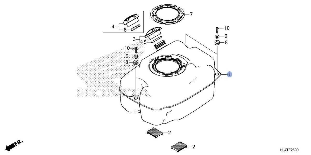 Honda OEM part 17510-HL4-B70
