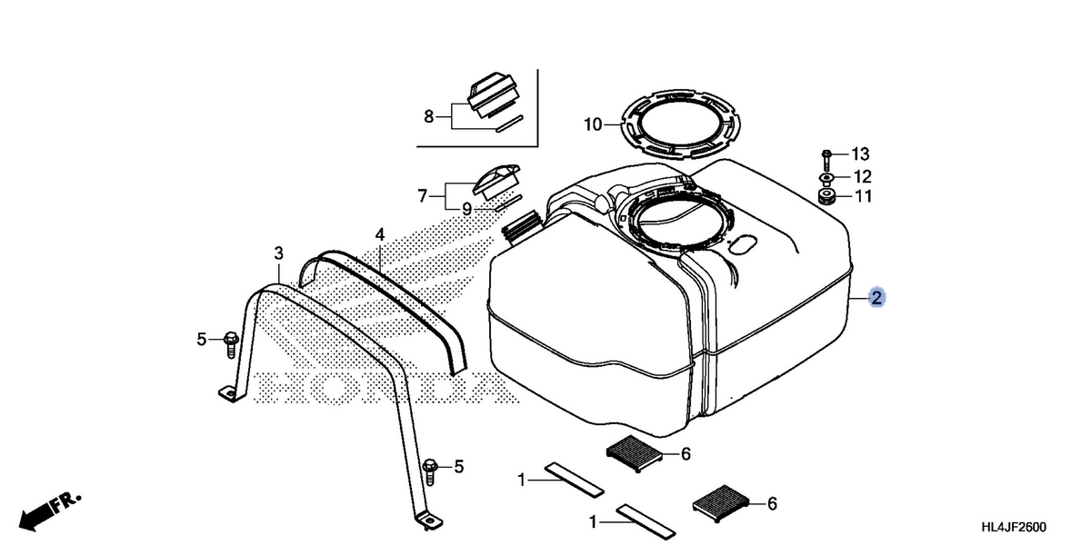 Honda OEM part 17510-HL4-G00