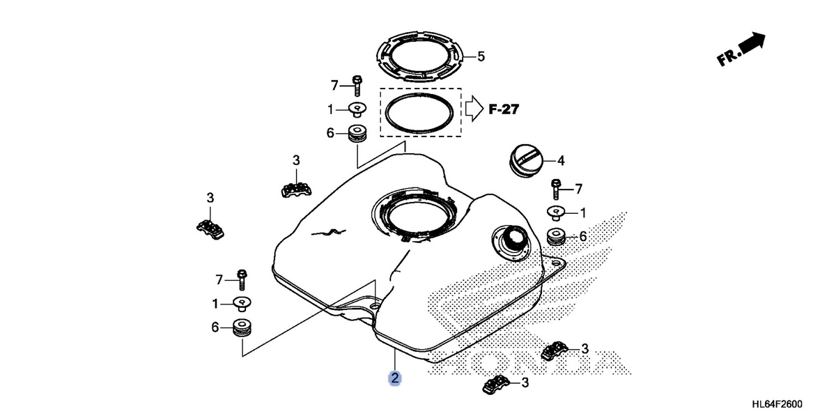 Honda OEM part 17510-HL6-A00