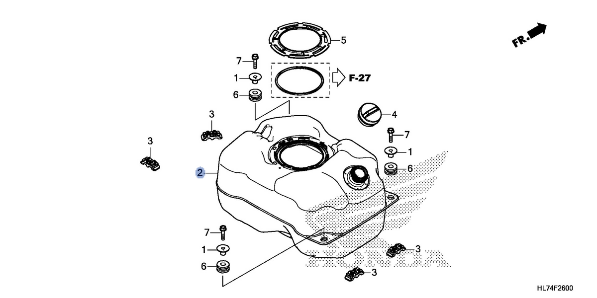 Honda OEM part 17510-HL7-A20